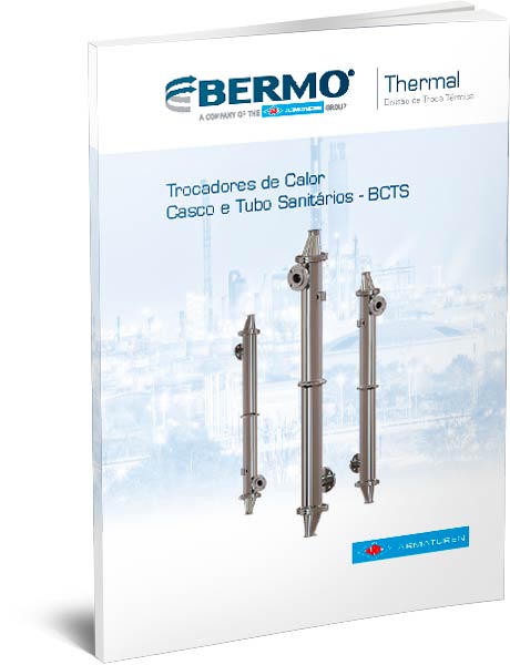 Trocadores de Calor Casco e Tubo Linha Sanitária - BCTS BERMO