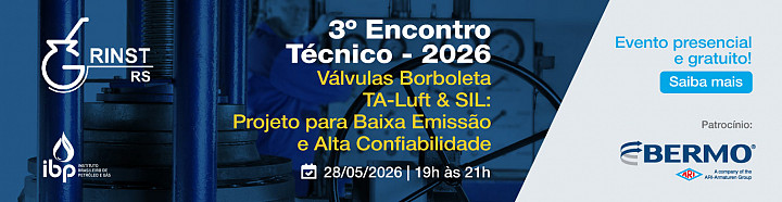 3º Encontro Técnico 2026 - GRINST-RS - Válvulas Borboleta TA-Luft & SIL