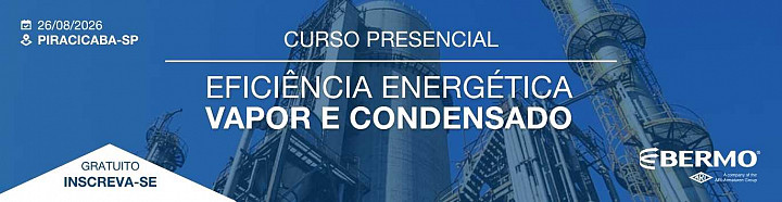 CURSO em Piracicaba-SP - Eficiência Energética - Vapor e Condensado