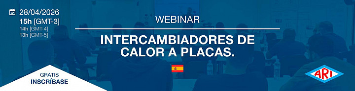 Webinar Gratuito LATAM - Intercambiadores de calor a placas - 28/04/2026