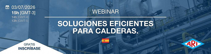 Webinar Gratuito LATAM - Soluciones eficientes para calderas - 03-07-2026
